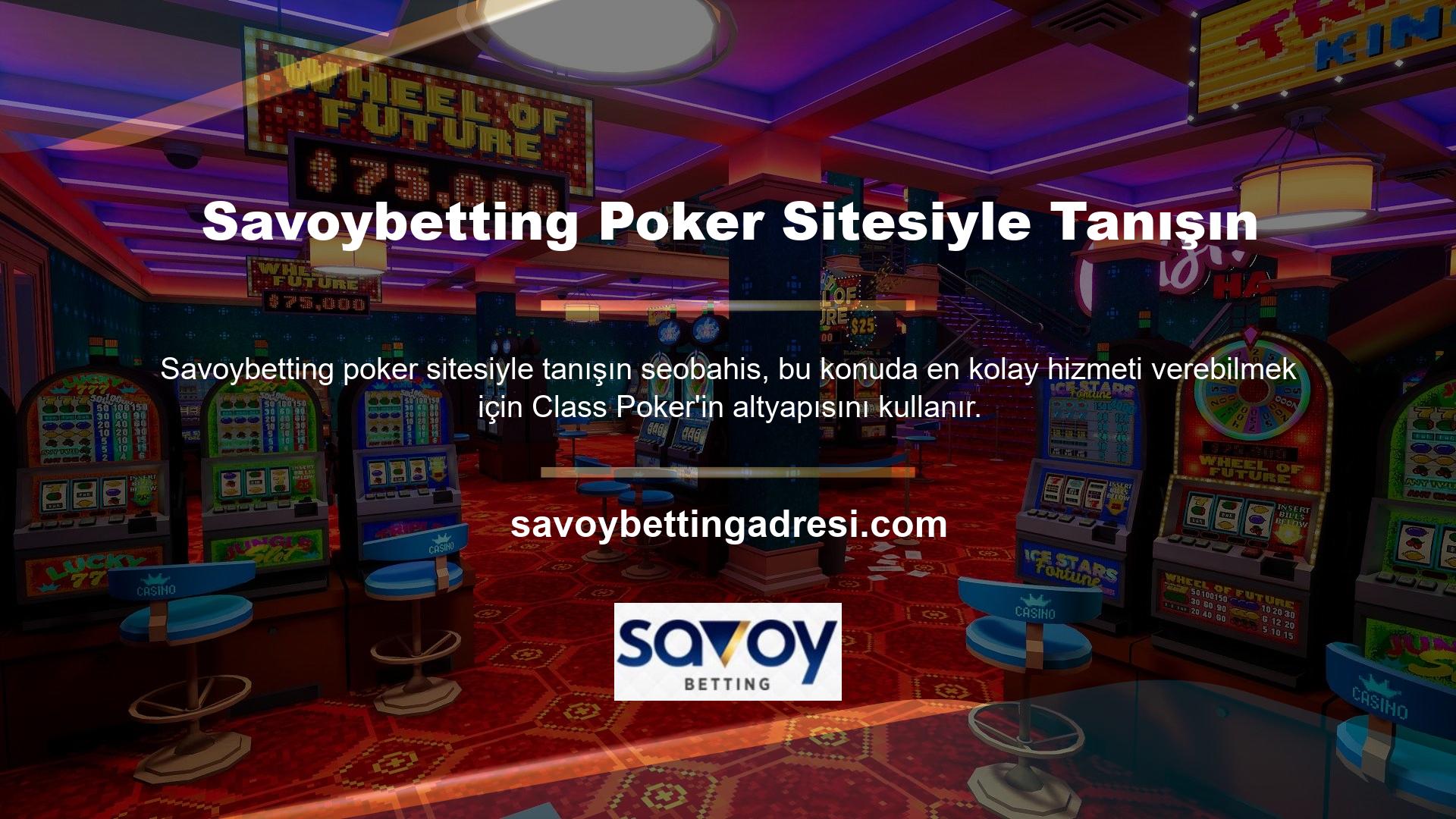 Savoybetting poker seçenekleri, kart oyunlarının en popüler varyasyonlarını içerir