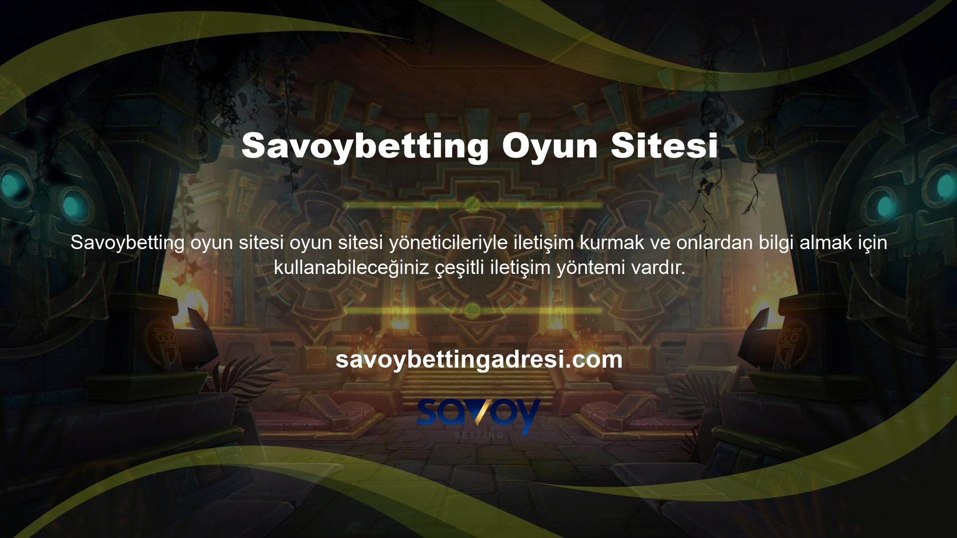 En sevdiğimiz makaleye ihtiyacınız olan bir Savoybetting web sitesine ihtiyacınız var